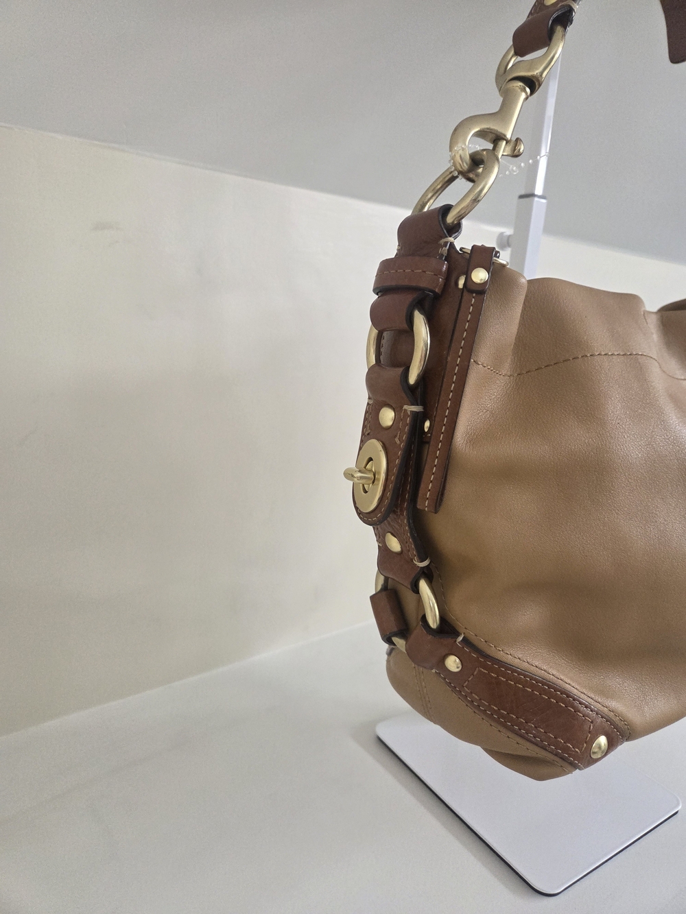 Coach Vintage Y2K Carly Hobo Leather Shoulder Bag - Picture 6 of 16